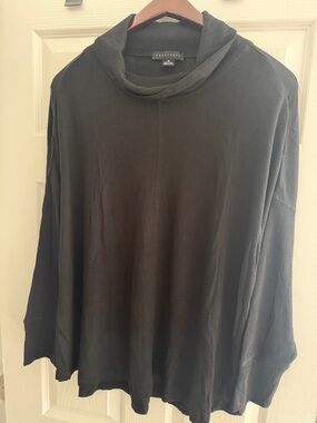 Sanctuary Black Ribbed Cowl Neck Sweater